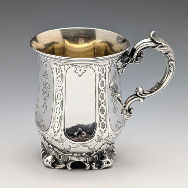1864 年英國古董純銀馬克杯 131 克 Edward & John Barnard